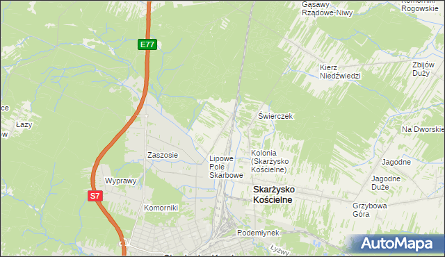 mapa Lipowe Pole Plebańskie, Lipowe Pole Plebańskie na mapie Targeo