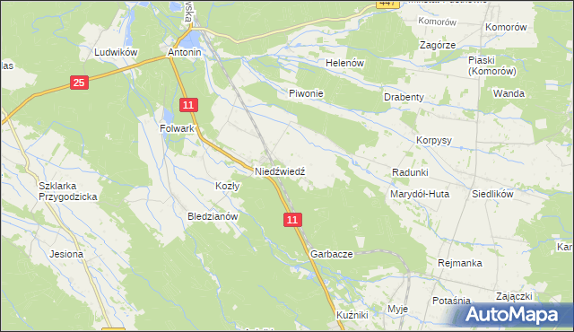 mapa Marydół, Marydół na mapie Targeo