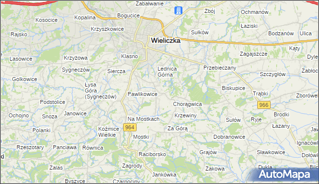 mapa Mietniów, Mietniów na mapie Targeo