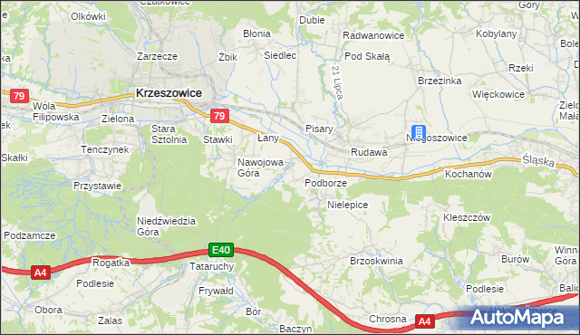 mapa Młynka, Młynka na mapie Targeo