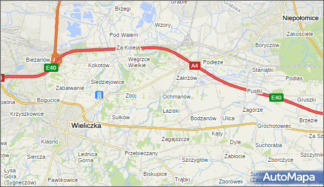 mapa Ochmanów, Ochmanów na mapie Targeo