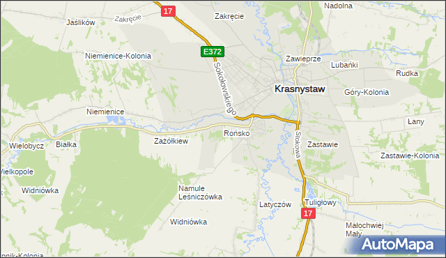 mapa Rońsko, Rońsko na mapie Targeo