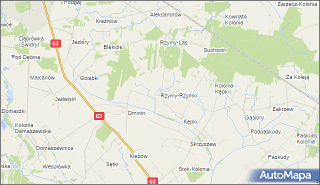 mapa Rzymy-Rzymki, Rzymy-Rzymki na mapie Targeo