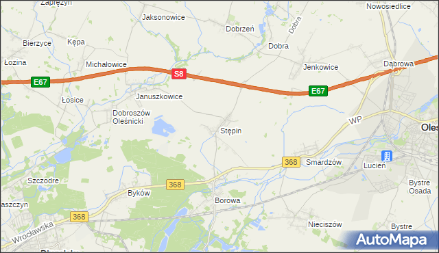 mapa Stępin, Stępin na mapie Targeo