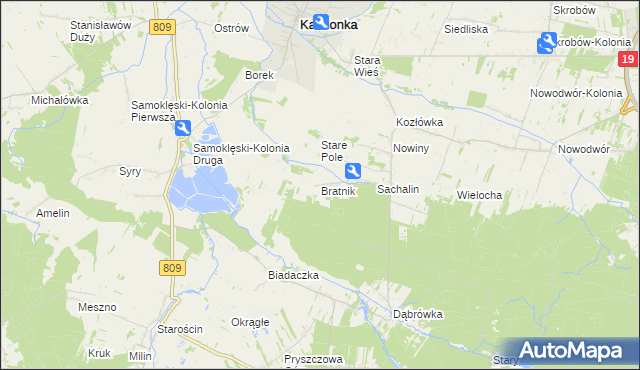 mapa Bratnik, Bratnik na mapie Targeo