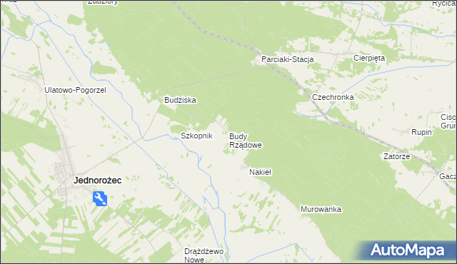 mapa Budy Rządowe, Budy Rządowe na mapie Targeo