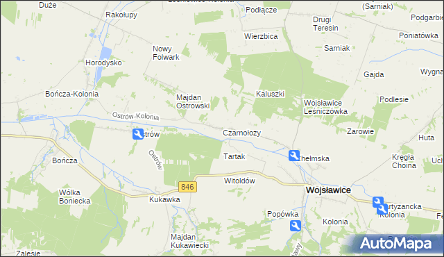 mapa Czarnołozy, Czarnołozy na mapie Targeo