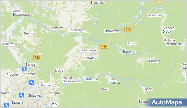 mapa Fidor, Fidor na mapie Targeo