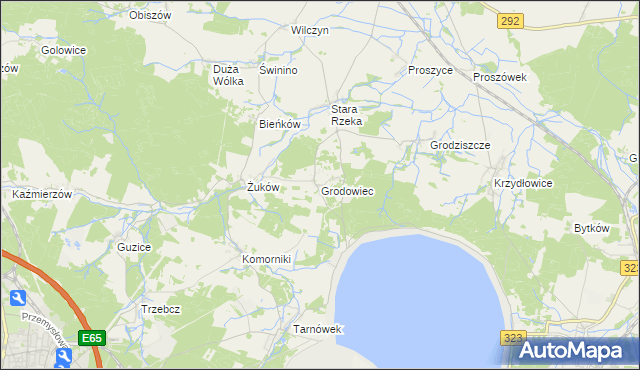 mapa Grodowiec, Grodowiec na mapie Targeo