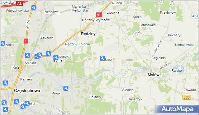 mapa Jaskrów, Jaskrów na mapie Targeo