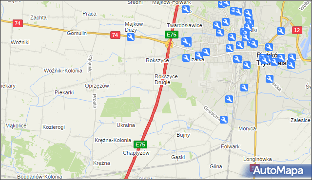 mapa Kargał-Las, Kargał-Las na mapie Targeo