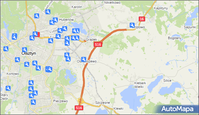 mapa Klebark Mały, Klebark Mały na mapie Targeo