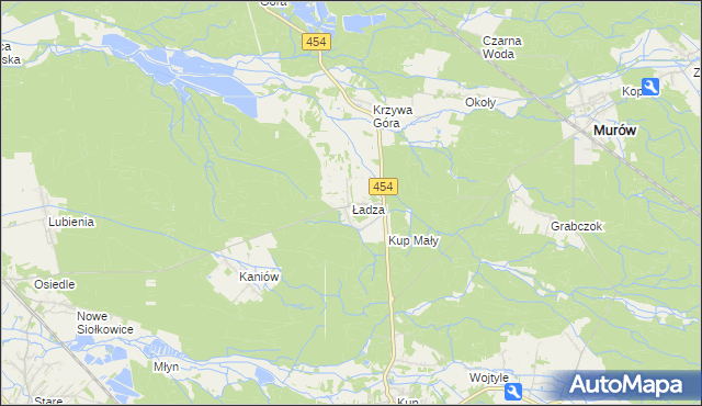 mapa Ładza, Ładza na mapie Targeo