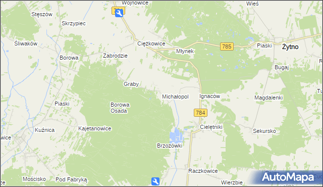 mapa Michałopol, Michałopol na mapie Targeo