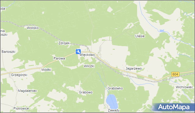 mapa Muszaki, Muszaki na mapie Targeo