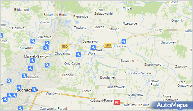 mapa Nowe Mostki, Nowe Mostki na mapie Targeo