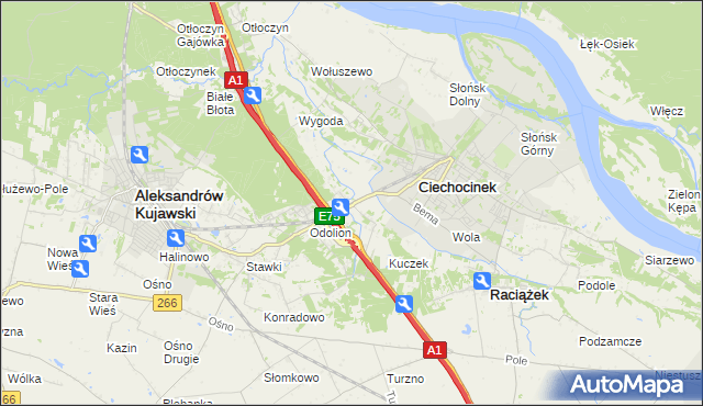 mapa Nowy Ciechocinek, Nowy Ciechocinek na mapie Targeo