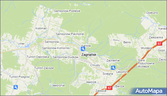 mapa Osiedle Kaniów, Osiedle Kaniów na mapie Targeo