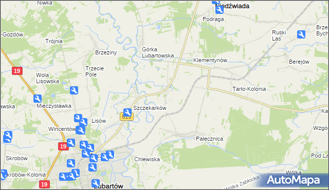 mapa Pałecznica-Kolonia, Pałecznica-Kolonia na mapie Targeo