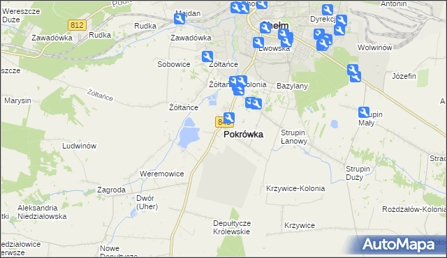 mapa Pokrówka, Pokrówka na mapie Targeo