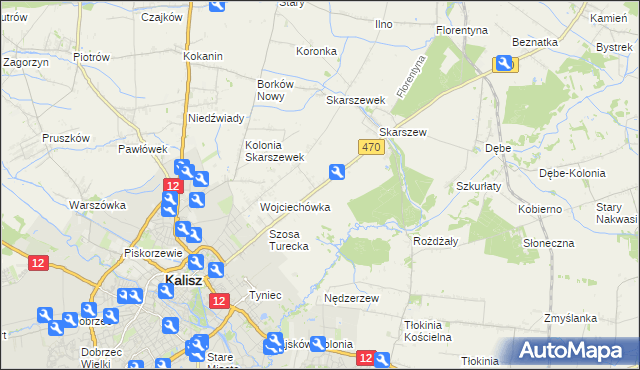 mapa Pólko gmina Żelazków, Pólko gmina Żelazków na mapie Targeo