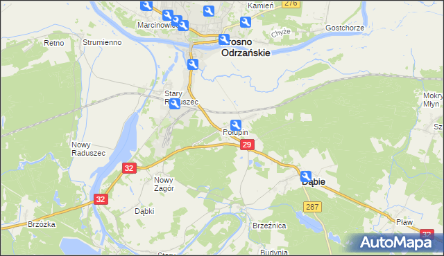 mapa Połupin, Połupin na mapie Targeo