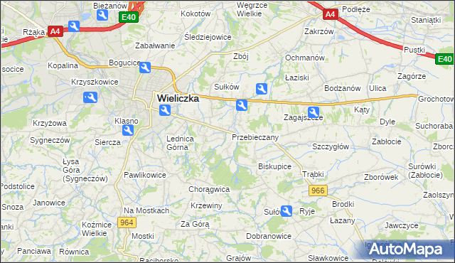 mapa Przebieczany, Przebieczany na mapie Targeo