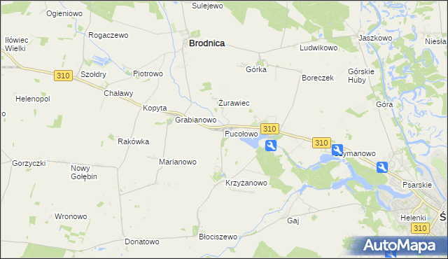 mapa Pucołowo, Pucołowo na mapie Targeo