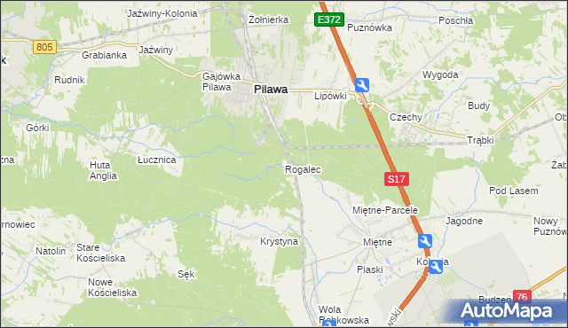 mapa Rogalec, Rogalec na mapie Targeo