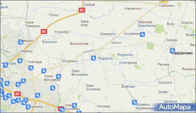 mapa Rogozino, Rogozino na mapie Targeo