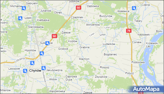 mapa Staniszewice, Staniszewice na mapie Targeo