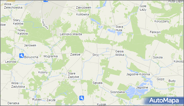 mapa Stryj, Stryj na mapie Targeo