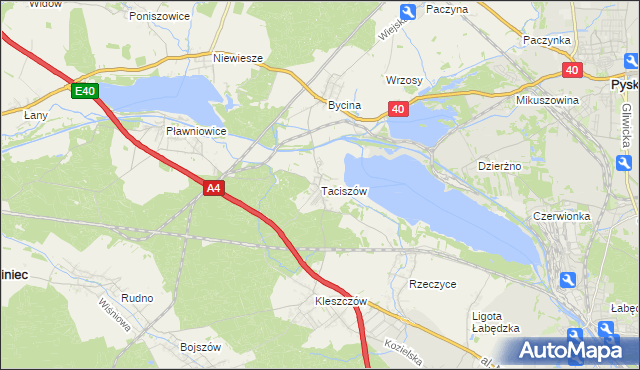 mapa Taciszów, Taciszów na mapie Targeo