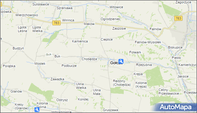 mapa Wielkanoc, Wielkanoc na mapie Targeo