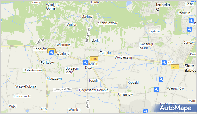 mapa Wierzbin, Wierzbin na mapie Targeo
