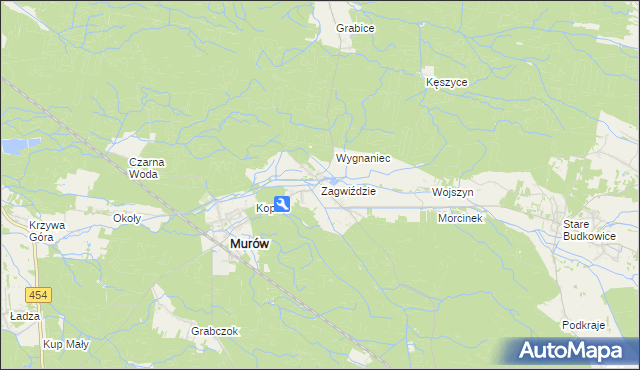 mapa Zagwiździe, Zagwiździe na mapie Targeo