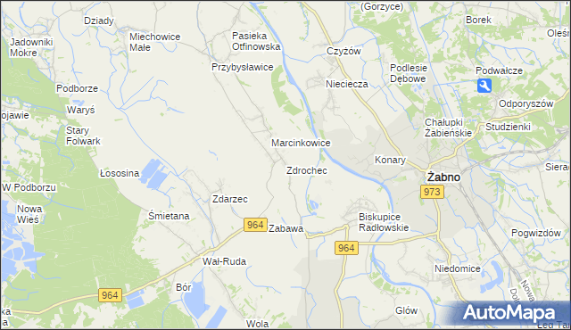 mapa Zdrochec, Zdrochec na mapie Targeo