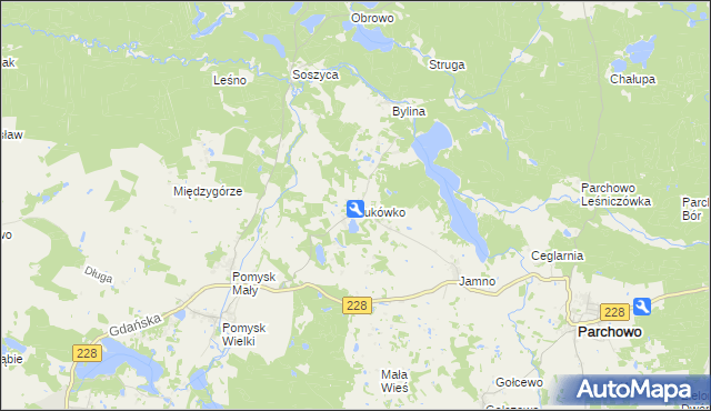 mapa Żukówko, Żukówko na mapie Targeo