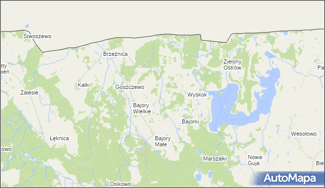 mapa Bajorski Gaj, Bajorski Gaj na mapie Targeo