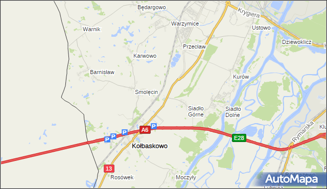 mapa Smętowice, Smętowice na mapie Targeo