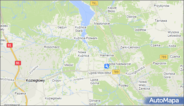 mapa Oczko, Oczko na mapie Targeo