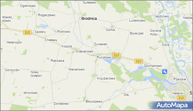 mapa Pucołowo, Pucołowo na mapie Targeo