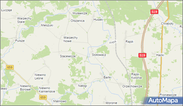 mapa Stołowacz, Stołowacz na mapie Targeo