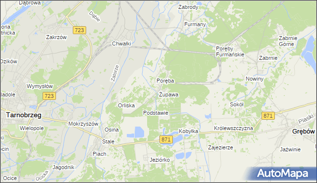 mapa Żupawa, Żupawa na mapie Targeo