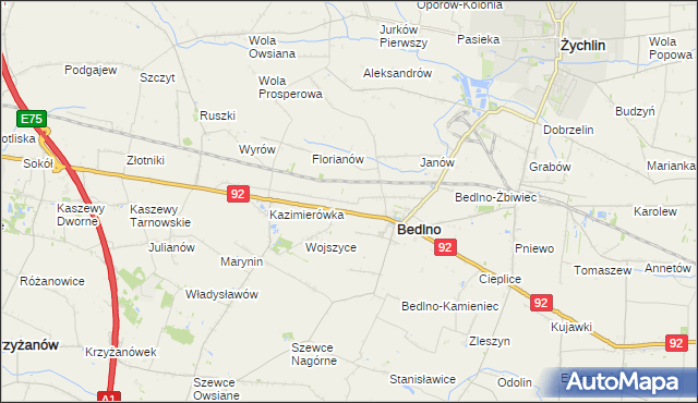 mapa Kręcieszki, Kręcieszki na mapie Targeo