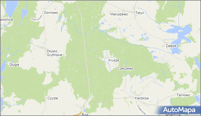 mapa Niesłusz, Niesłusz na mapie Targeo