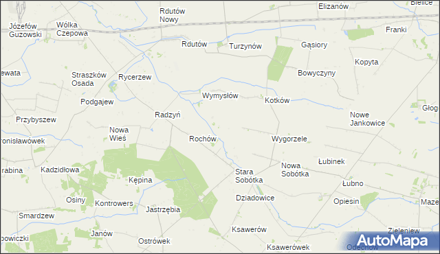 mapa Rochówek, Rochówek na mapie Targeo