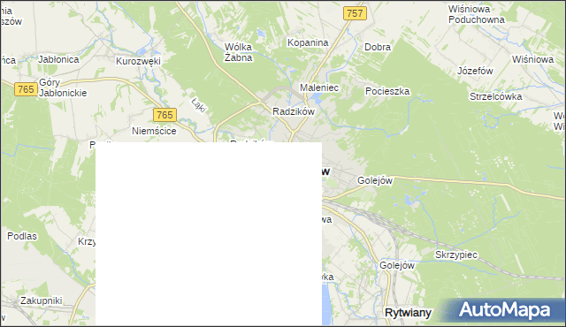 mapa Staszów, Staszów na mapie Targeo