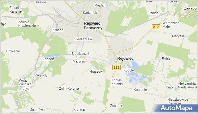 mapa Wólka Rejowiecka, Wólka Rejowiecka na mapie Targeo