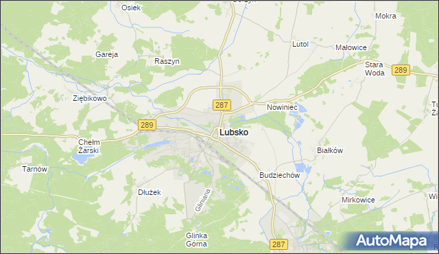 mapa Lubsko, Lubsko na mapie Targeo